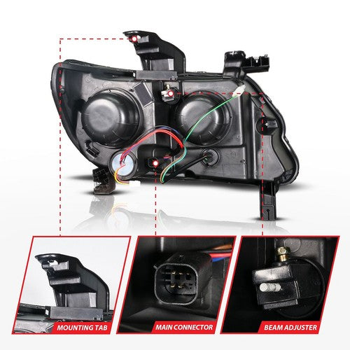 ANZO USA 111634  HEADLIGHT ASSEMBLY