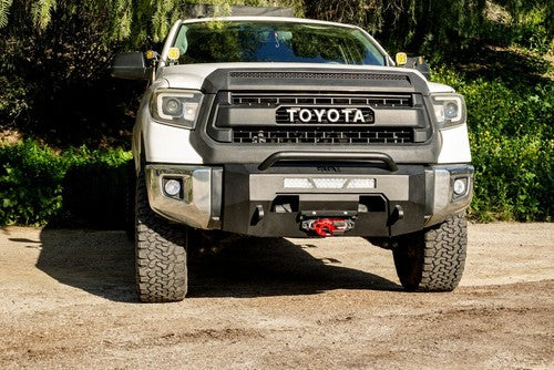 Body Armor TN-19339 Bumper One Piece Design With Grill Guard Hardware Included