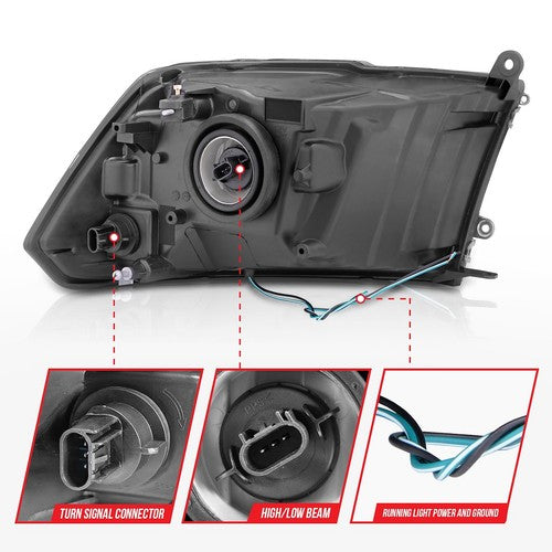 ANZO USA 111515 Crystal HEADLIGHT ASSEMBLY