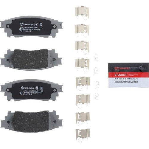 Brembo Rear Ceramic Brake Pads Fits 2015-2021 Lexus NX300h Brakes 4 Pc P83166N