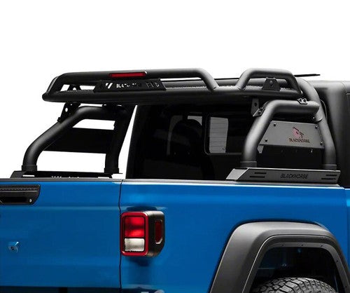Black Horse Offroad ATRB9BK Tube Powder Coated Steel Truck Bed Bar