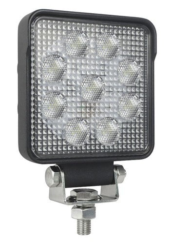 Hella 357103002 Work Light 4 "Square Pedestal Mount LED 13W 1000 lumens Single