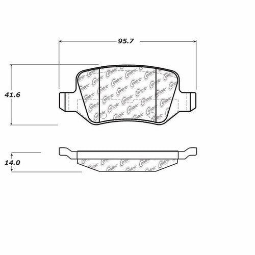 Stop Tech/ Power Slot 104.13580 Posi Quiet  BRAKE PADS