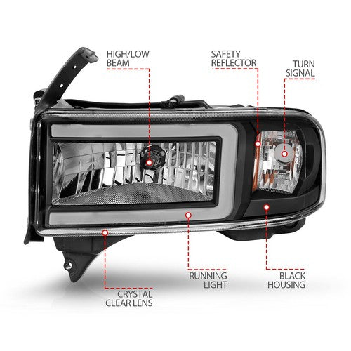 ANZO USA 111554  HEADLIGHT ASSEMBLY