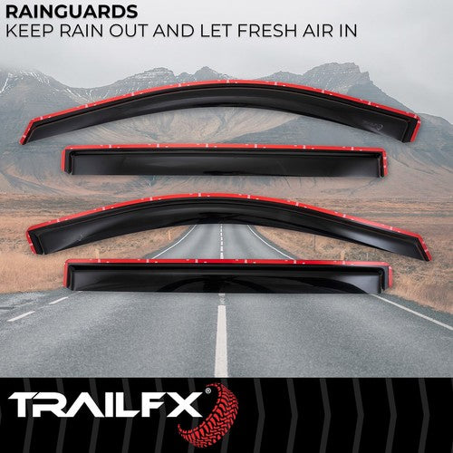TrailFX 4805IC TFX 4-PC Window Vents RAINGUARDS