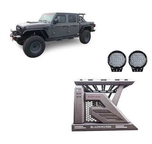 Black Horse Offroad AR2-09BA3-PL69B Armour II ROLLBAR