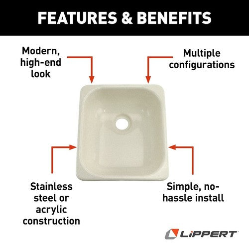 Lippert Components 209630 Better Bath BATHTUBS SHOWERS & SINKS RV