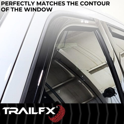 TrailFX 4381IC TFX 4-PC Window Vents RAINGUARDS