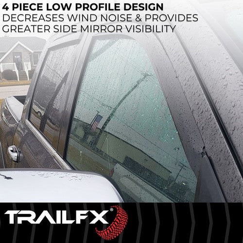 TrailFX 4101IC TFX 4-PC Window Vents RAINGUARDS