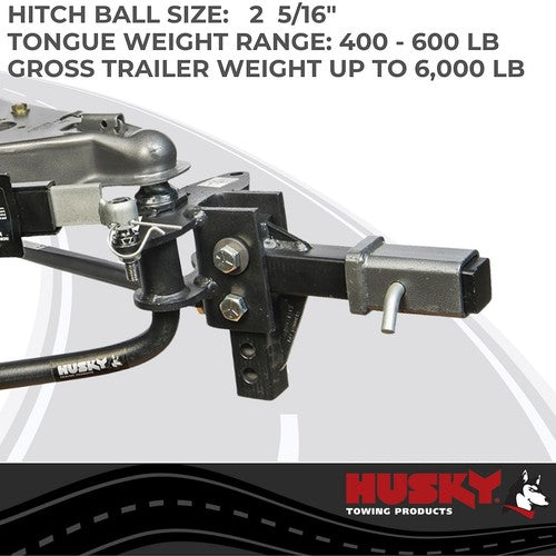 Husky Towing 31986 Husky Round Bar WEIGHT DISTRIBUTING HITCH