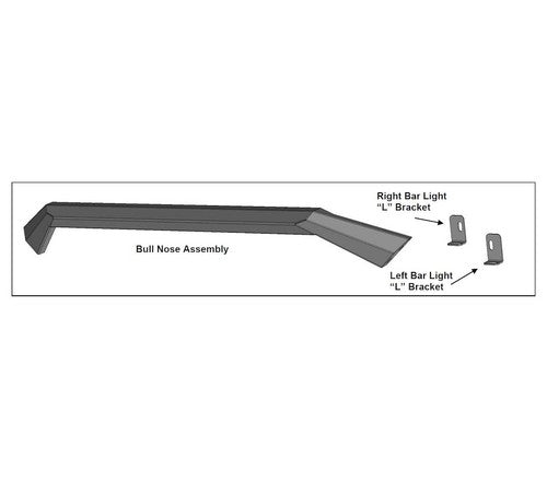 Black Horse Offroad AFB-RA16-BN Armour II BUMPER TRUCK FRONT