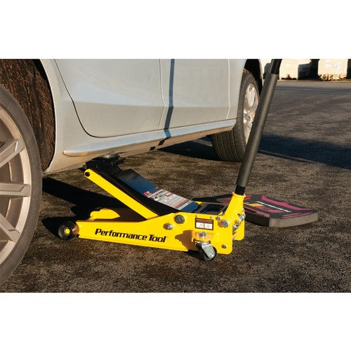 Performance Tool W1645 Professional Low-Profile Swiveling Floor Jack, 3.5-Ton Ca