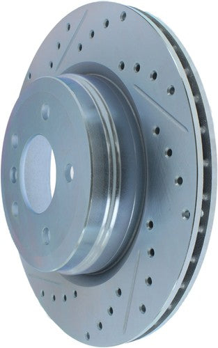 Stop Tech/ Power Slot 227.34080R C-Tek Drilled And Slotted BRAKE ROTORS
