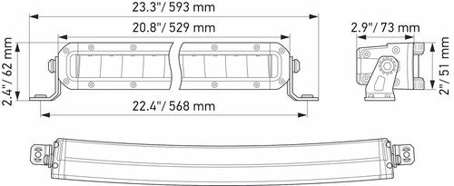 Hella 358197501 Black Magic Tough LIGHT BAR