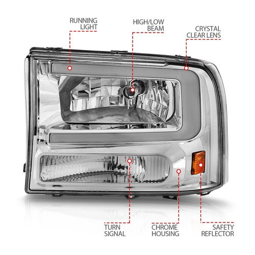 ANZO USA 111550  HEADLIGHT ASSEMBLY