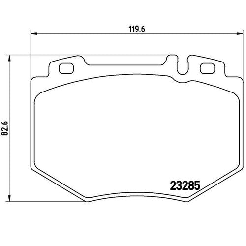 Brembo Front Low Metallic Brake Pads Fits 2001-2002 Mercedes S500 Armored P50048