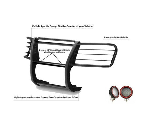 Black Horse Offroad 17FJ26MA-PLFR  GRILL GUARD