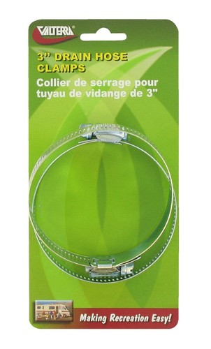 Valterra H03-0058VP Hose Clamp 2-1/2 Inch x 3-1/2 Inch Clamping Range Set Of 2