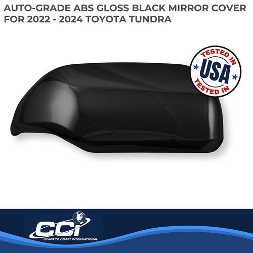 Coast To Coast MC67553RBK Exterior Mirror Full Cover Gloss Black ABS Set Of 2