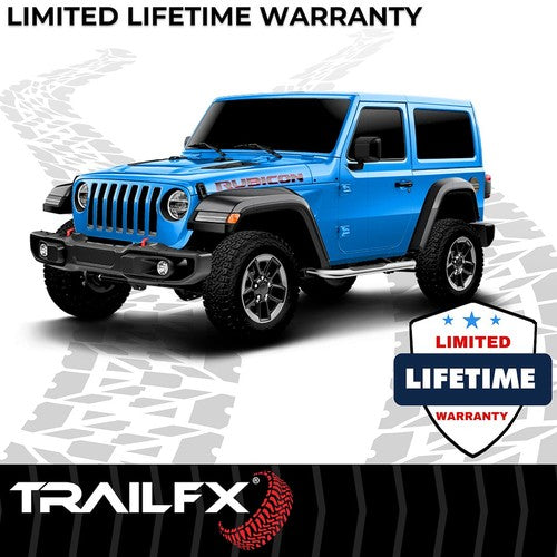 TrailFX A0055S TFX Round Tube Side Steps NERF BAR ROUND 3"