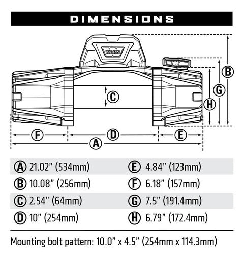 Warn 103255 12000 lbs. ATV/ UTV Winch