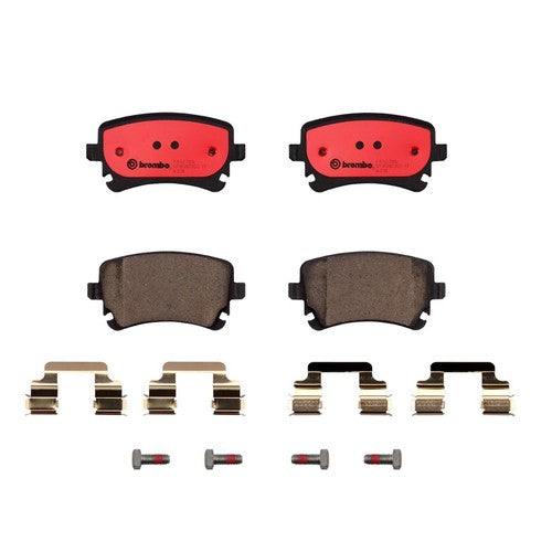 Brembo Rear Ceramic Brake Pads Fits 2004-2010 Audi A8 Quattro 4 Piece P85076N