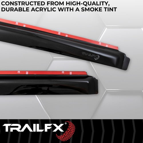 TrailFX 4975IC TFX 4-PC Window Vents RAINGUARDS
