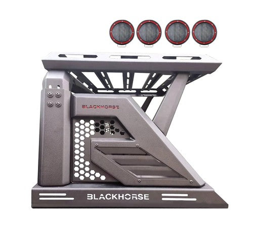 Black Horse Offroad AR2-09BA3-PLFR  Truck Bed Bar