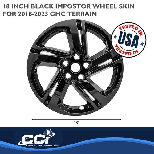 Coast To Coast IWCIMP418BLK IMPOSTOR  WHEEL COVER