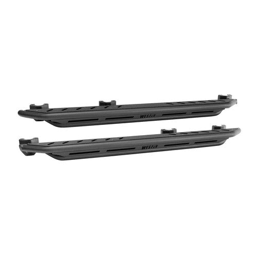Westin 42-6025 Black Steel Flat Rocker Panel Guard