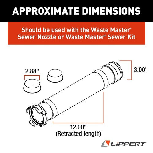 Lippert Components 360789 4 Ft. Green Sewer Hose w/Coupler