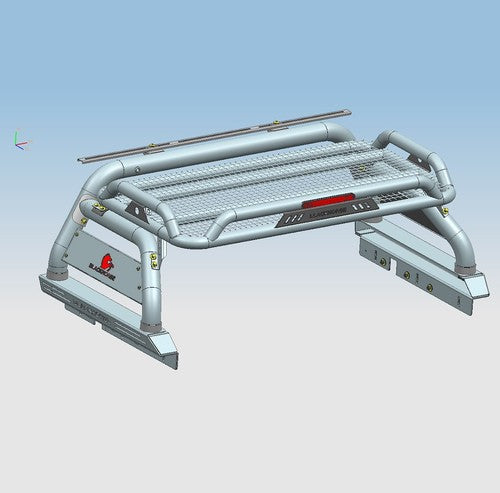 Black Horse Offroad ATRB9BK Tube Powder Coated Steel Truck Bed Bar