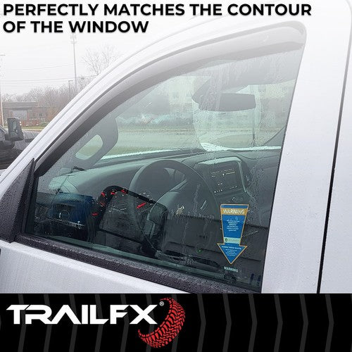 TrailFX 2446IC TFX 2-PC Window Vents RAINGUARDS