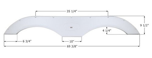 Icon 01770 Tandem Axle FENDER SKIRTS RV