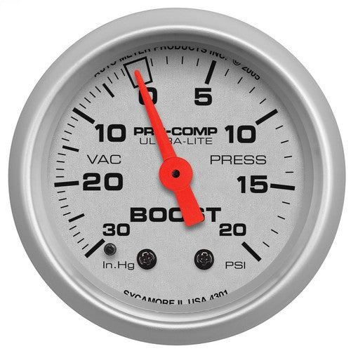 AutoMeter 4301 Gauge Boost/ Vacuum Ultra-Lite 2-1/16 Inch