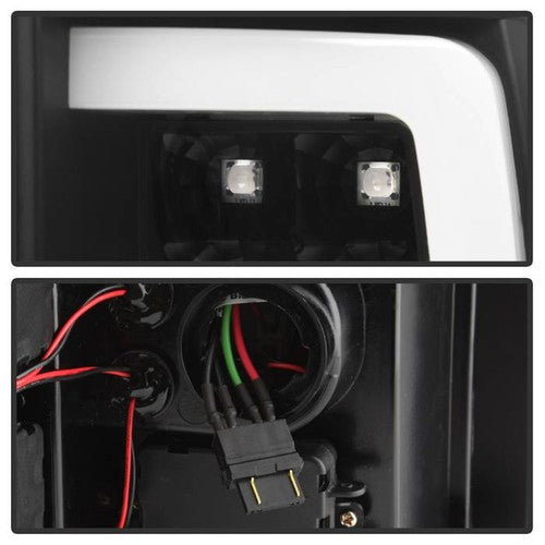 Spyder 07-13 Silverado (Will Not Work w/2010 921 Bulb) V3 LED Tail Lghts Blk ALT