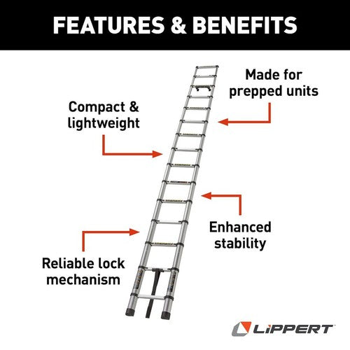 Lippert Components 2021126697 On-The-Go EXTERIOR LADDERS & CARRIERS RV