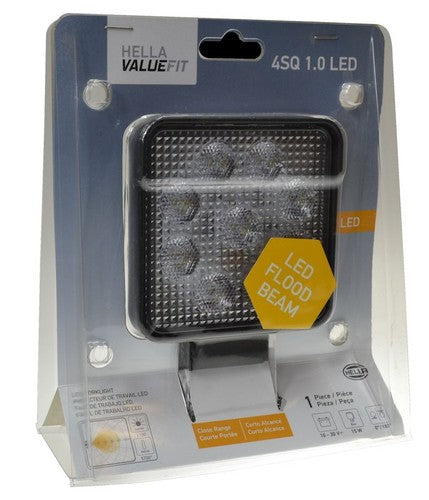 Hella 357103002 Work Light 4 "Square Pedestal Mount LED 13W 1000 lumens Single