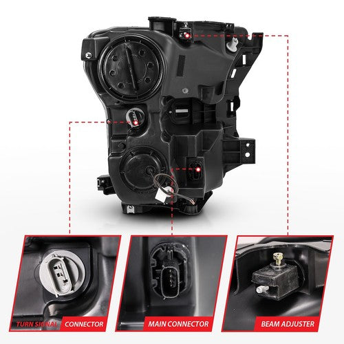 ANZO USA 111357  HEADLIGHT ASSEMBLY
