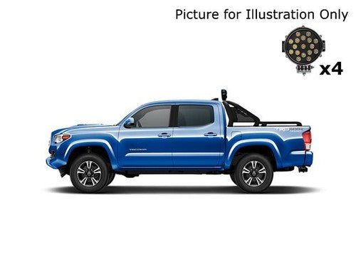 Black Horse Offroad GLRB-03B-PLB  Truck Bed Bar