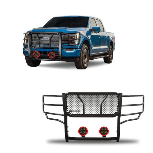 Black Horse Offroad RU-FOF116-B-PLR Rugged Series GRILL GUARD