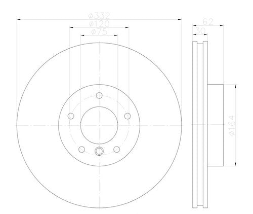 Hella 355122892  BRAKE ROTORS