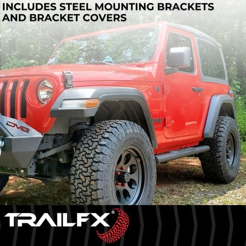 TrailFX A1546T TFX 4" Oval Tube Side Steps NERF BAR OVAL 4"