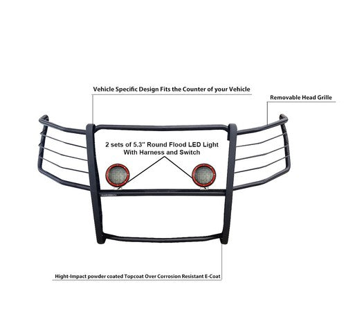Black Horse Offroad 17GT29MA-PLFR  GRILL GUARD