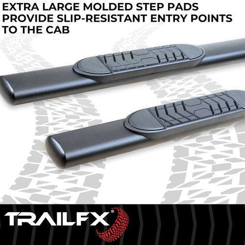 TrailFX A7101T TFX 5" Oval Straight Side Bars NERF BAR OVAL 5"