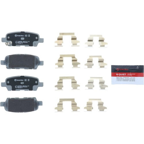 Brembo Rear Ceramic Brake Pads Fits 2008-2017 Nissan Rogue 4 Pc Brakes P56046N