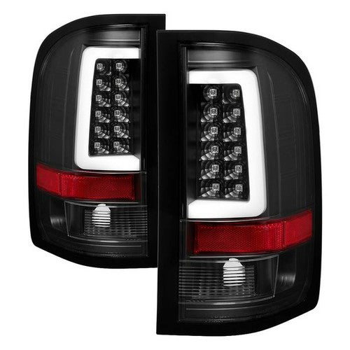 Spyder 07-13 Silverado (Will Not Work w/2010 921 Bulb) V3 LED Tail Lghts Blk ALT