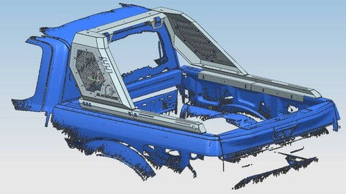 Black Horse Offroad VIRB08B Modular Powder Coated Steel Truck Bed Bar