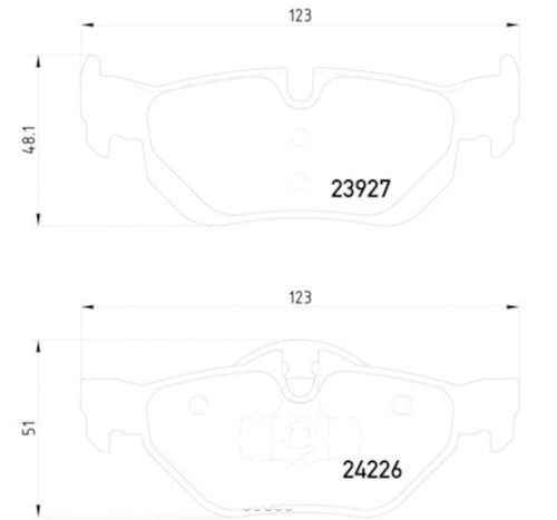 Hella Rear Low Metallic Brake Pads Fits 2007?2013 BMW 328i Brakes 2 Pc 355011301