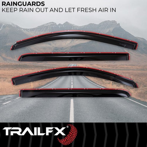 TrailFX 4536IC TFX 4-PC Window Vents RAINGUARDS